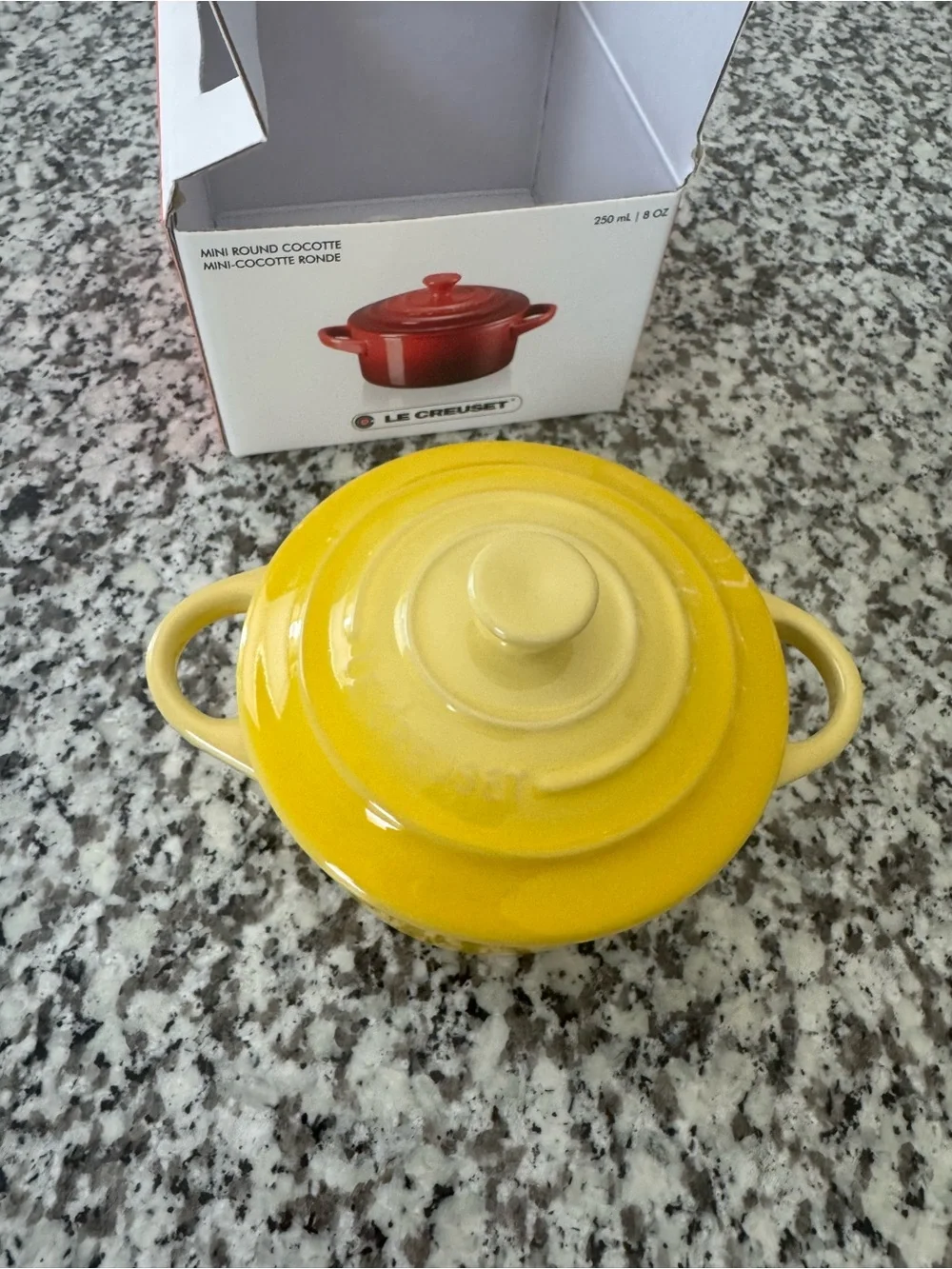 Pair of Le Creuset Soliel Mini Cocottes - Round Stoneware Casserole RARE